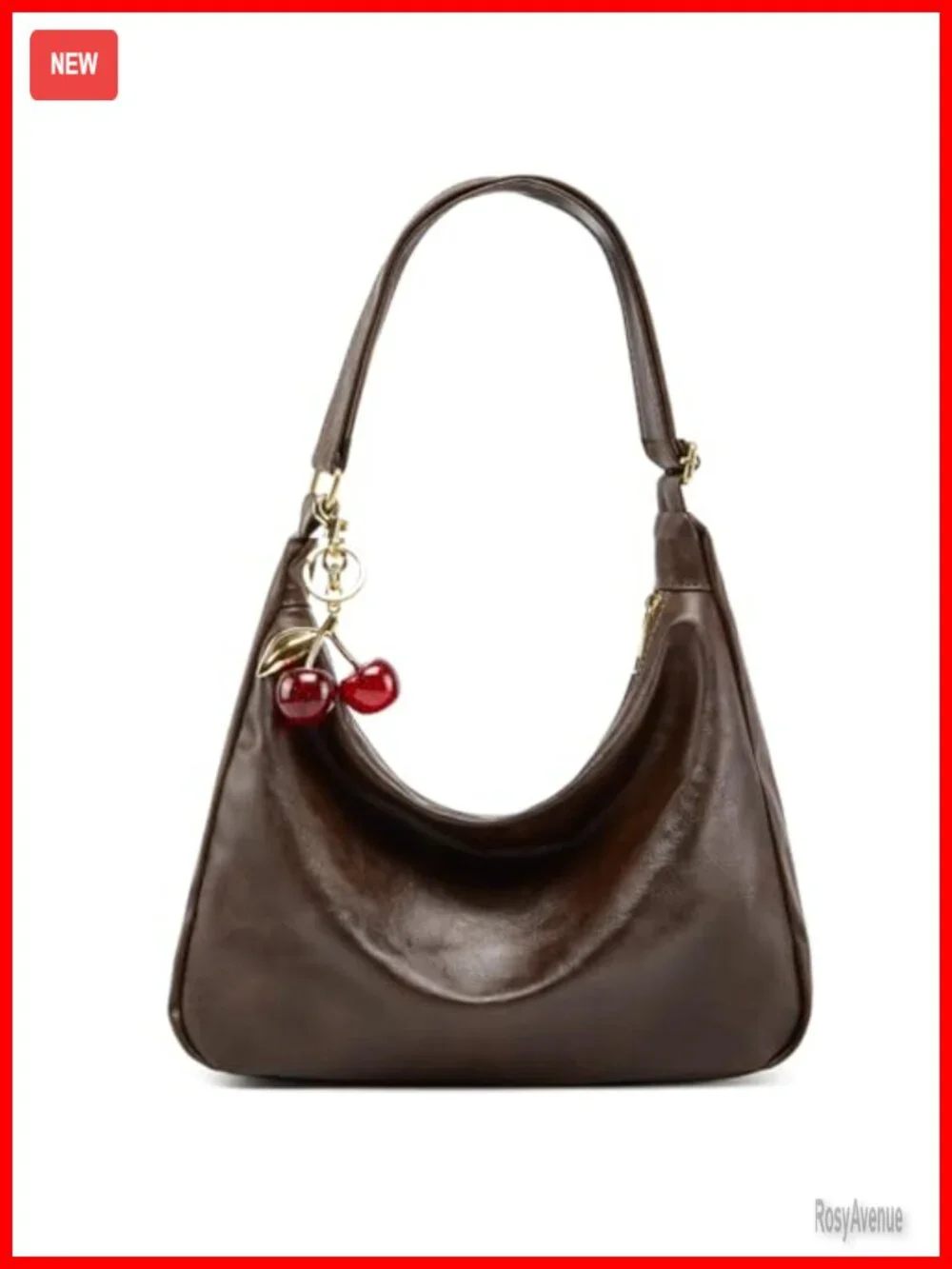 Vegan Leather Foldable Slouchy Hobo Bag Crossbody Shoulder Tote Handbag